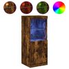 vidaXL Př&iacute;born&iacute;k s LED osvětlen&iacute;m kouřov&yacute; dub 41 x 37 x 100 cm