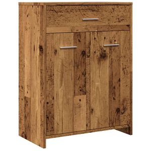 vidaXL Koupelnov&aacute; skř&iacute;ňka old wood 60 x 33 x 80 cm kompozitn&iacute; dřevo
