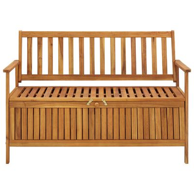 vidaXL Zahradní úložná lavice 120 cm masivní akáciové dřevo