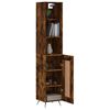 vidaXL Skř&iacute;ň highboard kouřov&yacute; dub 34,5 x 34 x 180 cm kompozitn&iacute; dřevo