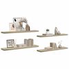vidaXL Plovouc&iacute; n&aacute;stěnn&eacute; police 4 ks dub 120 x 23,5 x 3,8 cm MDF