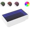 vidaXL Konferenčn&iacute; stolek s LED b&iacute;l&yacute; 90 x 50 x 30 cm kompozitn&iacute; dřevo