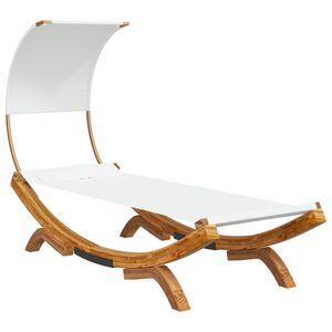 vidaXL Zahradn&iacute; leh&aacute;tko a stř&iacute;&scaron;ka 100x200x126 cm oh&yacute;ban&eacute; dřevo kr&eacute;mov&eacute;