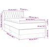 vidaXL Box spring postel s matrac&iacute; tmavě modr&aacute; 90x200 cm samet