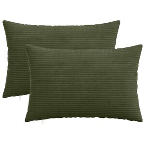 vidaXL Povlak na pol&scaron;t&aacute;ř 2 pcs HEERLEN Zelen&aacute; 30 x 50 cm man&scaron;estr