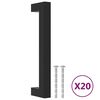 vidaXL N&aacute;bytkov&eacute; &uacute;chytky 20 ks čern&eacute; 128 mm nerezov&aacute; ocel