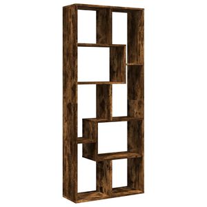 vidaXL Knihovna/děl&iacute;c&iacute; stěna kouřov&yacute; dub 67x25x161,5 cm kompozit
