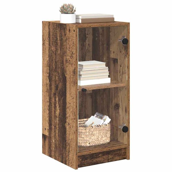 vidaXL Serv&iacute;rovac&iacute; skř&iacute;ň Star&eacute; dřevo 35 x 37 x 76 cm Kompozitn&iacute; dřevo