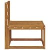 vidaXL Venkovn&iacute; středn&iacute; pohovka Masivn&iacute; ak&aacute;tov&eacute; dřevo Př&iacute;rodn&iacute;