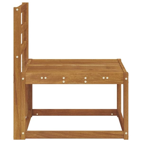 vidaXL Venkovn&iacute; středn&iacute; pohovka Masivn&iacute; ak&aacute;tov&eacute; dřevo Př&iacute;rodn&iacute;