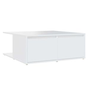 vidaXL Konferenčn&iacute; stolek b&iacute;l&yacute; 80 x 80 x 31 cm dřevotř&iacute;ska