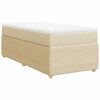 vidaXL Box spring postel s matrac&iacute; kr&eacute;mov&aacute; 80 x 200 cm textil