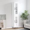 vidaXL Skř&iacute;ň highboard b&iacute;l&aacute; 34,5 x 34 x 180 cm kompozitn&iacute; dřevo