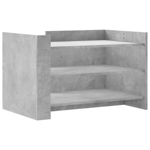 vidaXL Konferenčn&iacute; stolek betonově &scaron;ed&yacute; 80x50x50 cm kompozitn&iacute; dřevo