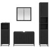 vidaXL Sada koupelnov&eacute;ho n&aacute;bytku 2 pcs Čern&yacute; dub kompozitn&iacute; dřevo