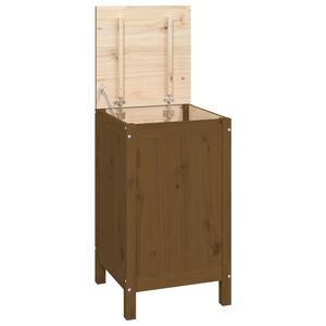 vidaXL Box na pr&aacute;dlo medově hněd&yacute; 44 x 44 x 76 cm masivn&iacute; borov&eacute; dřevo