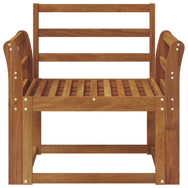 vidaXL Venkovn&iacute; pohovka Masivn&iacute; ak&aacute;tov&eacute; dřevo Př&iacute;rodn&iacute;