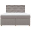 vidaXL Box spring postel s matrac&iacute; taupe 180x200 cm textil