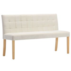 vidaXL Lavice 140 cm kr&eacute;mov&aacute; samet