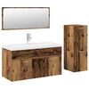 vidaXL 4d&iacute;ln&aacute; koupelnov&aacute; sestava old wood kompozitn&iacute; dřevo