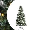vidaXL Uměl&yacute; v&aacute;nočn&iacute; stromeček Zelen&aacute; 120 cm PVC, plast a ocel