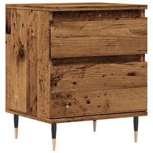 vidaXL Nočn&iacute; stolek old wood 40 x 35 x 50 cm kompozitn&iacute; dřevo