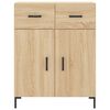 vidaXL Skř&iacute;ň highboard dub sonoma 69,5 x 34 x 180 cm kompozitn&iacute; dřevo