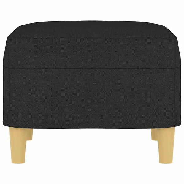 vidaXL Podnožka čern&aacute; 60 x 50 x 41 cm textil