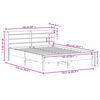 vidaXL Postel bez matrace b&iacute;l&aacute; 150 x 200 cm masivn&iacute; borovice