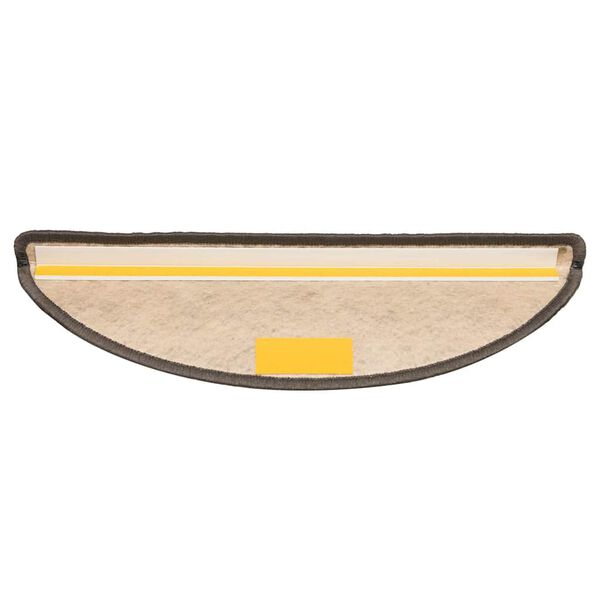 vidaXL Samolepic&iacute; rohože na schody Sisal-Look 30 ks Hněd&aacute; B&eacute;žov&aacute;