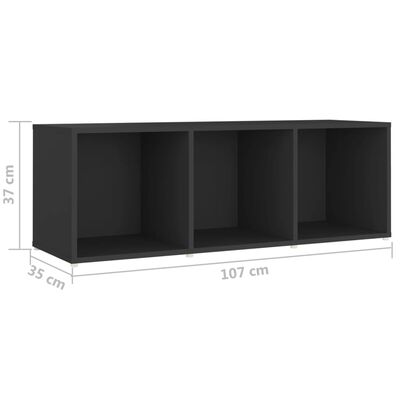 vidaXL 3dílný set TV skříněk šedý dřevotříska