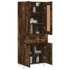 vidaXL Skř&iacute;ň highboard kouřov&yacute; dub 69,5 x 34 x 180 cm kompozitn&iacute; dřevo