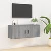 vidaXL N&aacute;stěnn&aacute; TV skř&iacute;ňka &scaron;ed&aacute; sonoma 100 x 34,5 x 40 cm