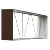 vidaXL Zahradn&iacute; kůlna na dř&iacute;v&iacute; pozinkovan&aacute; ocel 330x84x152 cm hněd&aacute;