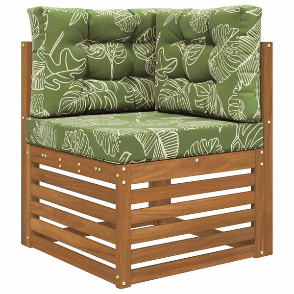 vidaXL Venkovn&iacute; pol&scaron;t&aacute;ř na pohovku 3 pcs Listov&yacute; design Polyester