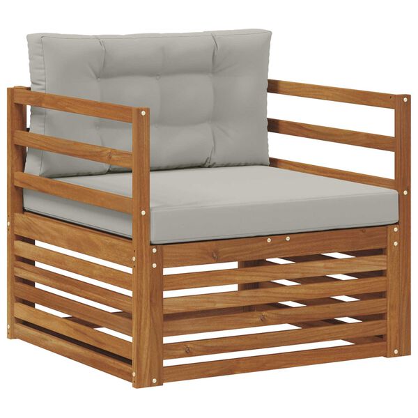 vidaXL Venkovn&iacute; pohovkov&aacute; souprava Masivn&iacute; ak&aacute;ciov&eacute; dřevo a polyester