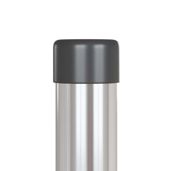 vidaXL Plotov&yacute; sloupek. 12 pcs Stř&iacute;brn&aacute; 110 cm Pr&aacute;&scaron;kově lakovan&aacute; ocel