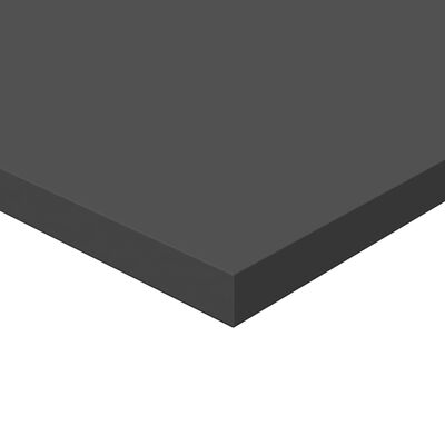 vidaXL Přídavné police 8 ks šedé 60 x 30 x 1,5 cm dřevotříska