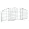 vidaXL Klenut&yacute; gabionov&yacute; ko&scaron; 200 x 30 x 60/80 cm pozinkovan&eacute; železo