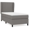 vidaXL Box spring postel s matrac&iacute; tmavě &scaron;ed&aacute; 90x190 cm textil