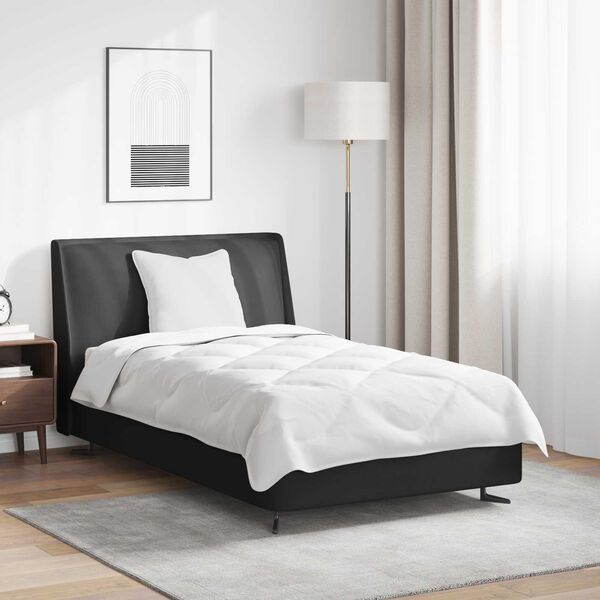 vidaXL Přikr&yacute;vka s pol&scaron;t&aacute;řem 2 pcs B&iacute;l&aacute; Mikrovl&aacute;kno