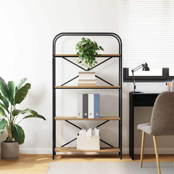 vidaXL Knihovna Artisanov&yacute; dub 80 x 30 x 146 cm Kompozitn&iacute; dřevo