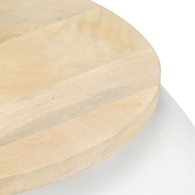 vidaXL Konferenční stolek bílý 68 x 68 x 30 cm masivní mangovník