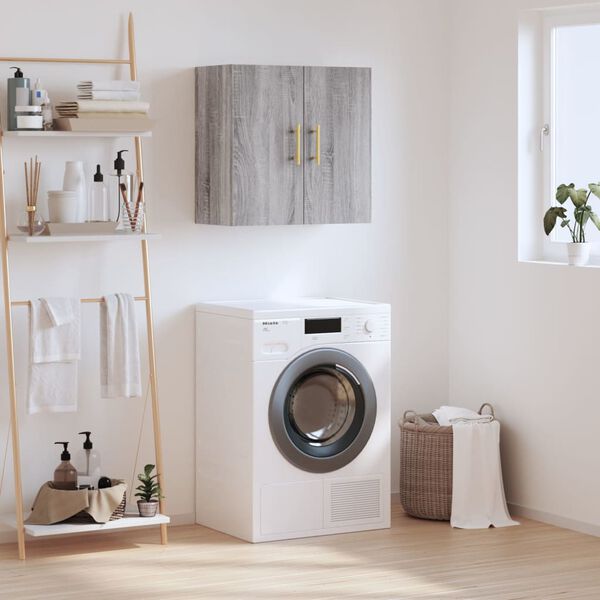 vidaXL N&aacute;stěnn&aacute; skř&iacute;ňka &scaron;ed&aacute; sonoma 60 x 31 x 60 cm kompozitn&iacute; dřevo