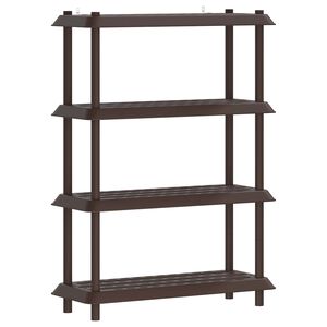vidaXL Reg&aacute;lov&aacute; jednotka 4 pater 100 x 40 x 136,5 cm PP Hněd&aacute;