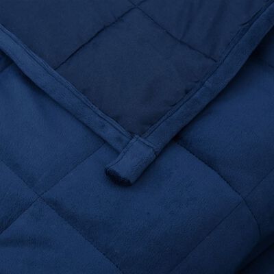vidaXL Zátěžová deka modrá 150 x 200 cm 7 kg textil