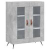 vidaXL Skř&iacute;ň highboard betonově &scaron;ed&aacute; 69,5x34x180 cm kompozitn&iacute; dřevo