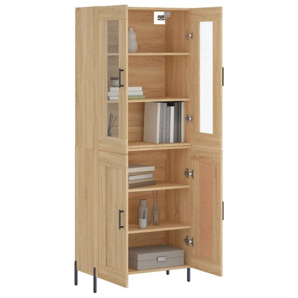 vidaXL Skř&iacute;ň highboard dub sonoma 69,5 x 34 x 180 cm kompozitn&iacute; dřevo