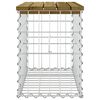 vidaXL Zahradní lavice gabionový design 63 x 31,5 x 42 cm borové dřevo