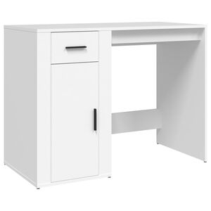 vidaXL Psac&iacute; stůl b&iacute;l&yacute; 100 x 49 x 75 cm kompozitn&iacute; dřevo
